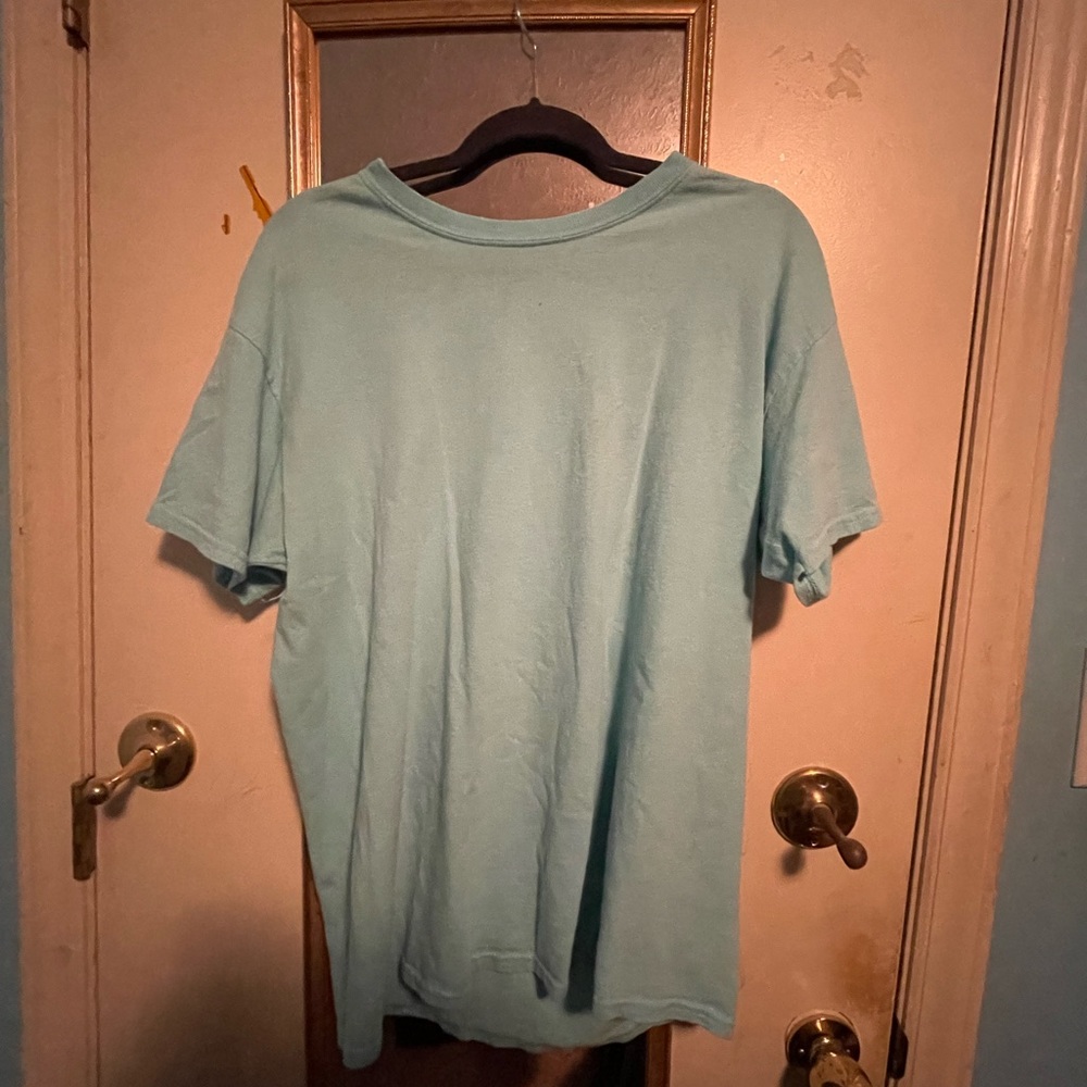 Unisex blue basic tee
